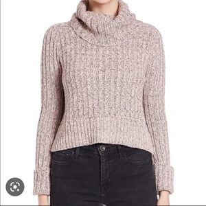Free People Cropped turtleneck sweater